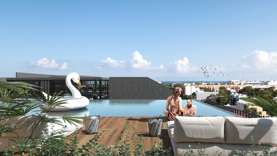 Alberca_Rooftop-Pelicano-Properties-Playa-del-Carmen-Tulum-Cancun-Riviera-Maya